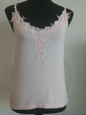 Together Pale Pink Lace-Trim Camisole